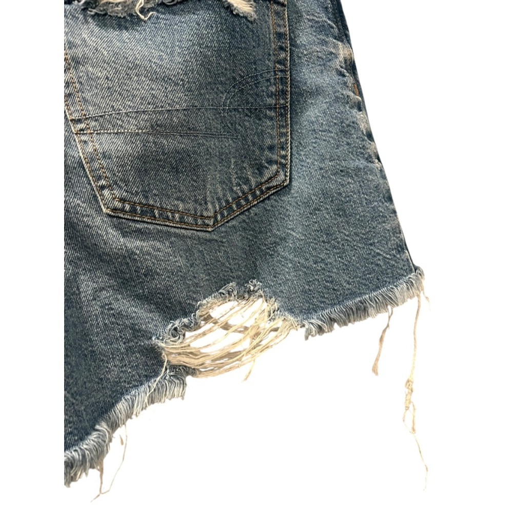 American Eagle Size 4 Highest Rise 90's Boyfriend Denim Jean Shorts Distressed - Picture 8 of 9